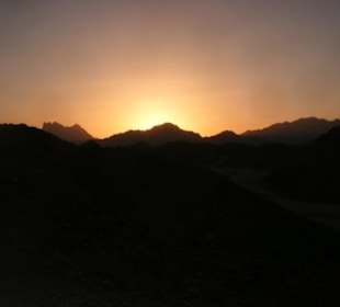 Sonnenuntergang in der Wüste bei der Quadtour