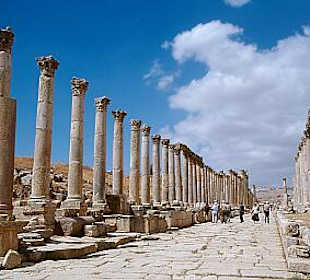 Jerash - die Kolonnadenstraße (Cardo)