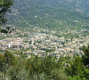 Blick in die Ebene von Aussichtsplattform