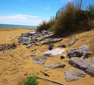 FKK-Bereich nach dem Leuchtturm Richtung Lignano am Wald