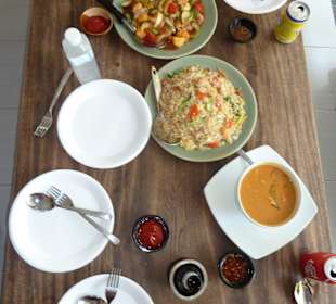 Lecker essen nach der Tour.......