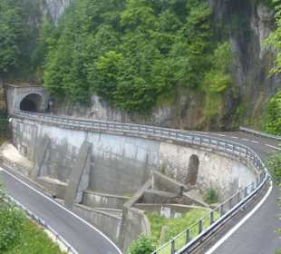 Anfahrt in die Tunnel