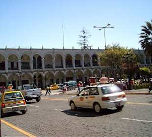 Main square in the city center of Arequipa