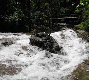 Wasserfall von oben.