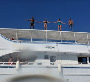 Sprung von ganz oben