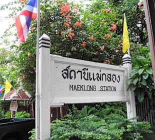 Maeklong Schienenmarkt