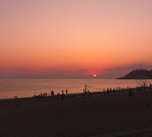 Der öffentliche Strand