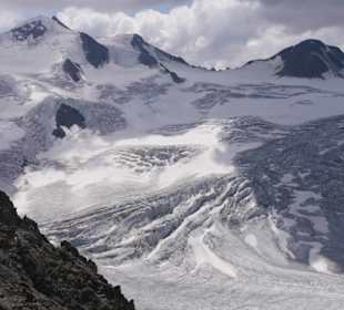 Taschachferner links oben Wildspitze