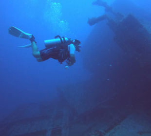 Udo Stahl beim Deep Diving ST.Georg Wrack