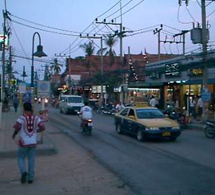 Blick auf die Chaweng Road