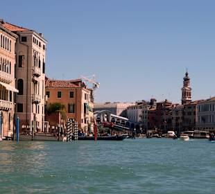 Canale Grande mit Rialto-Brücke