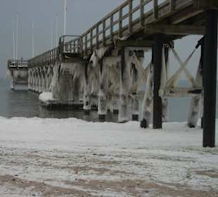 Seebrücke am Strand