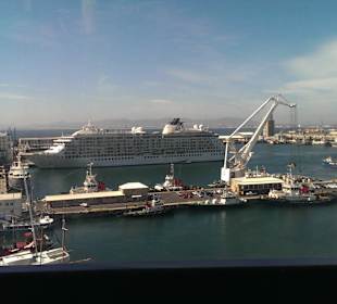 Ausblick vom Riesenrad an der Waterfront
