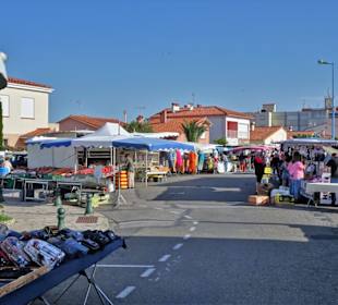 Impressionen vom Wochenmarkt Saint-Cyprien-Plage