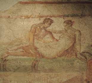 Kopulierendes Paar, Lupaner (Bordell), Pompeji