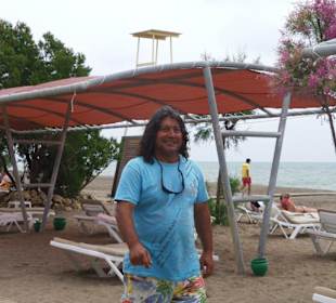 Ali macht Reklame für Wassersport