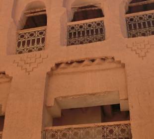 Blick vom Innenhof  nach oben