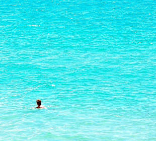 Jutta im türkisen Atlantik