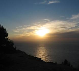 Sonnenuntergang über dem Meer