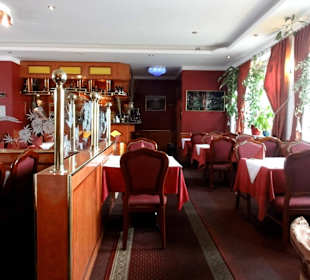 Blick in den Gastraum des Restaurants Badshah