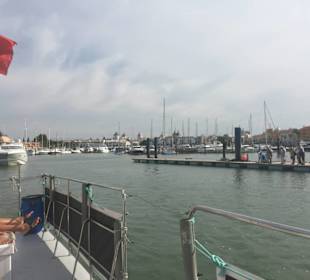 Blick zum Jachthafen