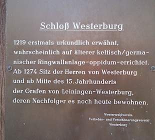 Eingang zum Schloss Westerburg