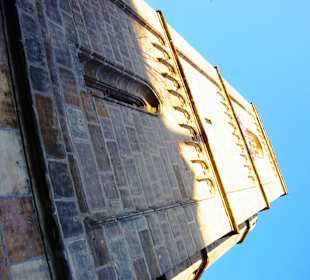 Kirchturm nach oben