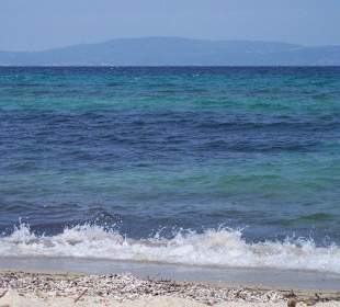 Blick über´s Meer zur Mönchsrepublik Athos