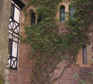 Im ersten Innenhof der Wartburg.