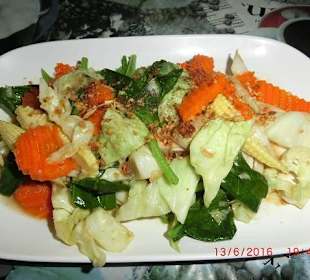 Gemuese in Austernsosse