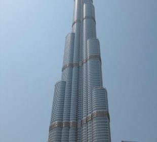 Die Spitze des Burj Dubai