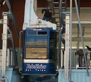 Kabine des Teleferico in der "Tal"station