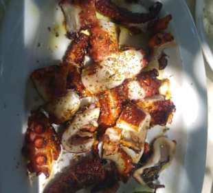 Oktopus gegrillt