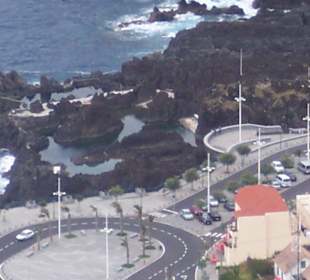 Vista de las piscinas naturales