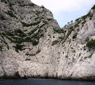 Impressionen von der Bootsfahrt durch die Calanque