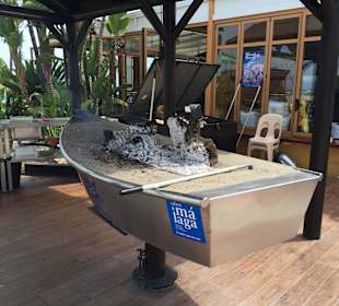 Grill auf Strandpromenade