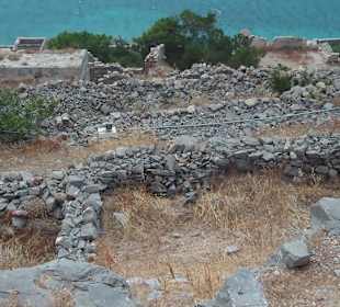 Lebrainsel Spinalonga bei Kreta