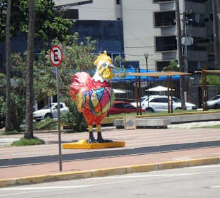 "Er" bewacht die Strandpromenade von Boa Viagem