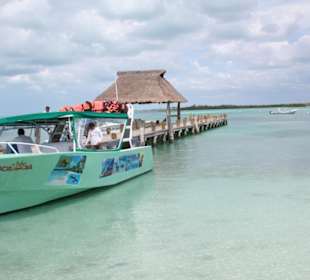 Unser schnelles Boot zur Isla Contoy