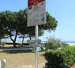 An der Strandpromenade von Argelès-Plage