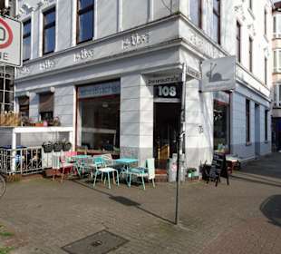 Außenansicht des Café LiebesBisschen
