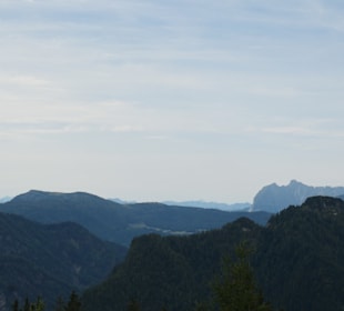 Blick vom Unternberg zur Bergwelt der Alpen