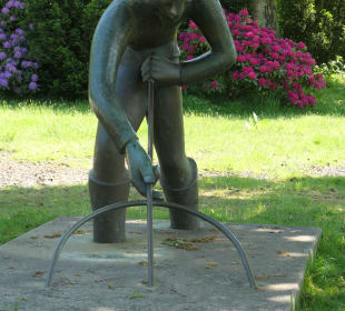 Der Krabbenfischer im Kurpark von Cuxhaven
