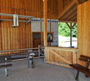 Im Bahnhofsbereich des Alpine Coasters