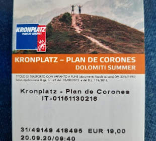 Ticket zum Kronplatz