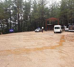 Parkplatz vor dem Canyon