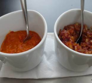 Zum Abendessen auf der Terrasse vom Piran