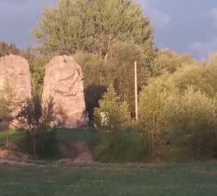 Sonnenuntergang im Seepark