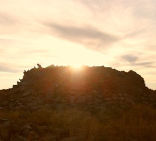 Śnieżnik Kłodzki zachód slonca