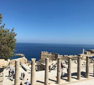 Aussicht Akropolis Lindos